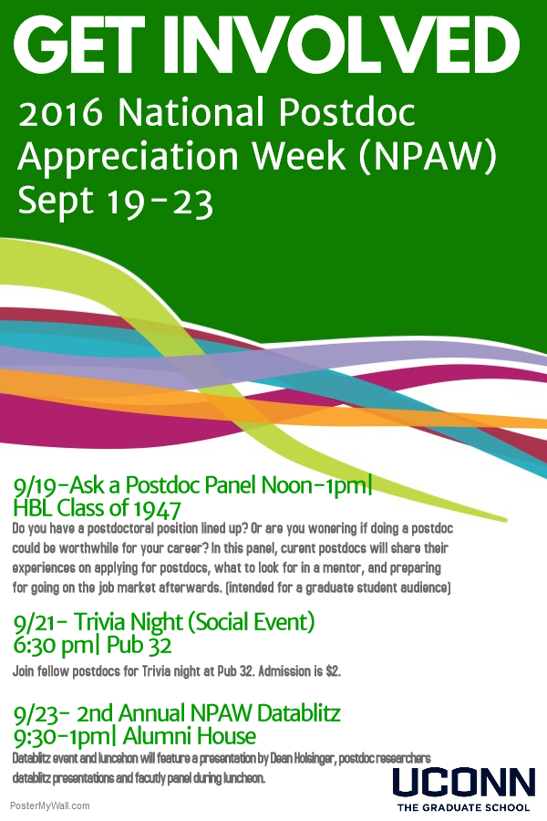 Postdoc Appreciation Week Poster